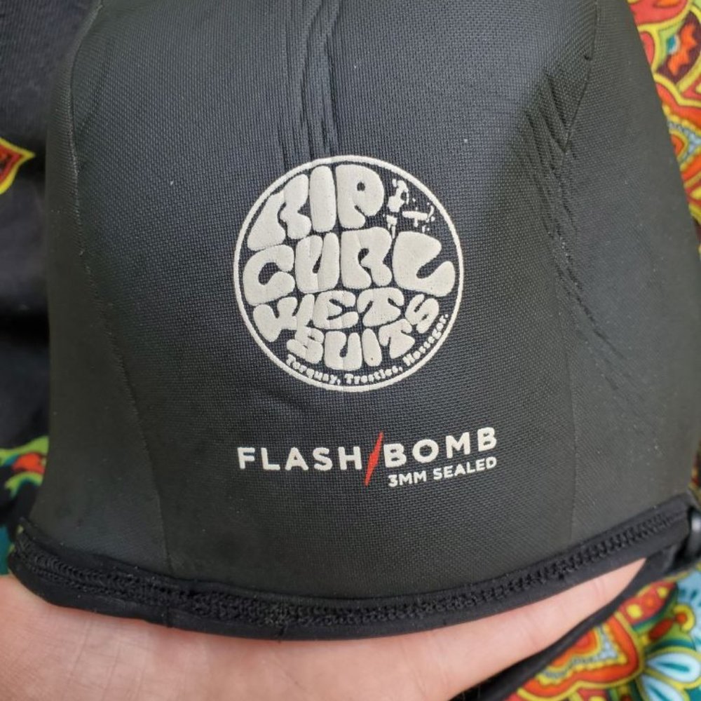 Rip Curl Flash-Bomb Wetsuit Hood - 3mm - New! Size S